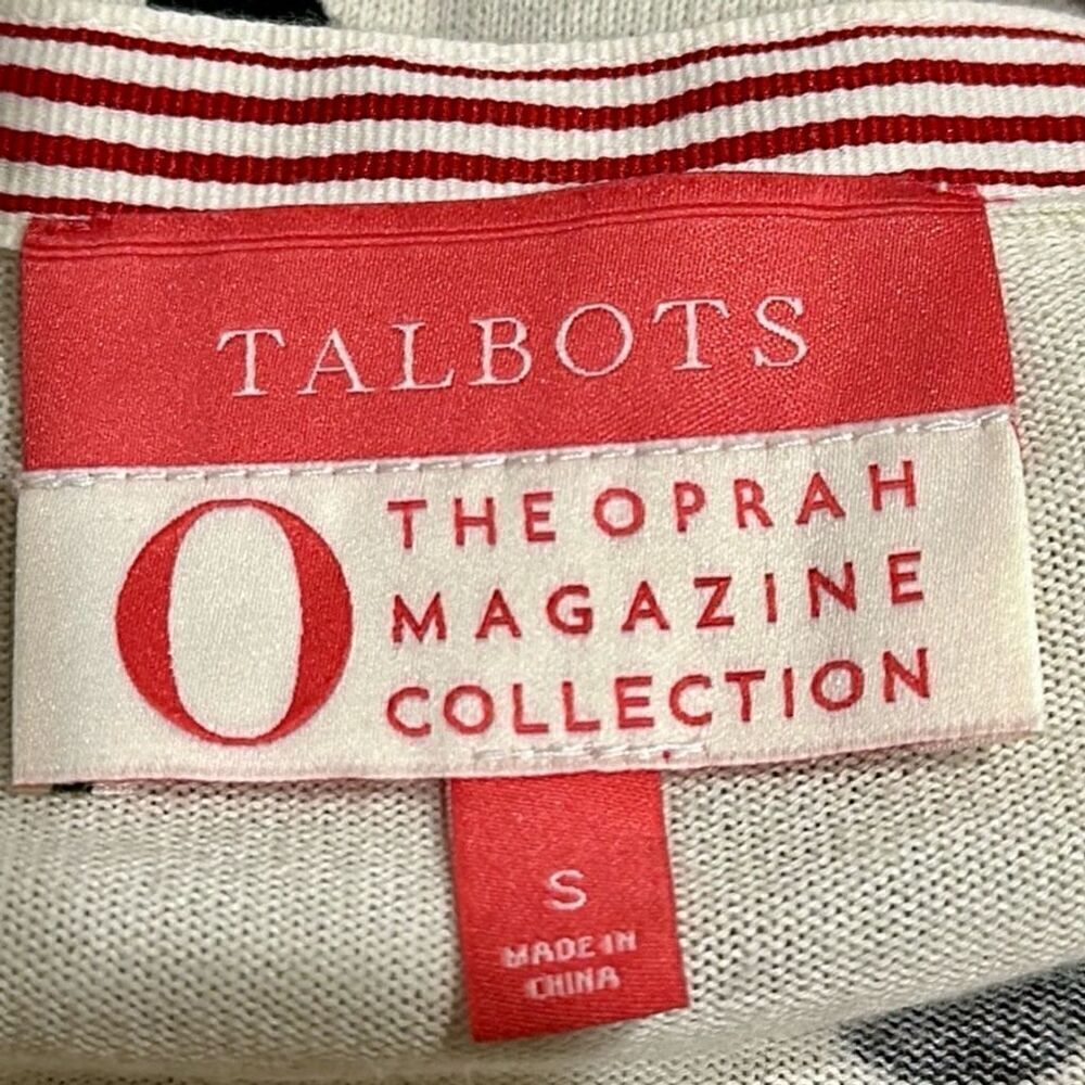 Talbots Women's Polka Dot Cardigan Sweater Black Size S - EUC - Picture 4 of 5